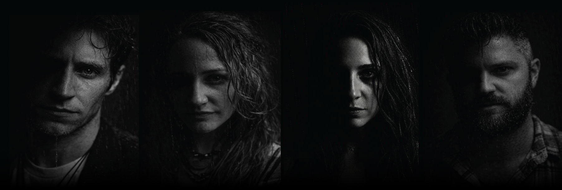 The cast of the horror movie, 'The Shine is Dead'